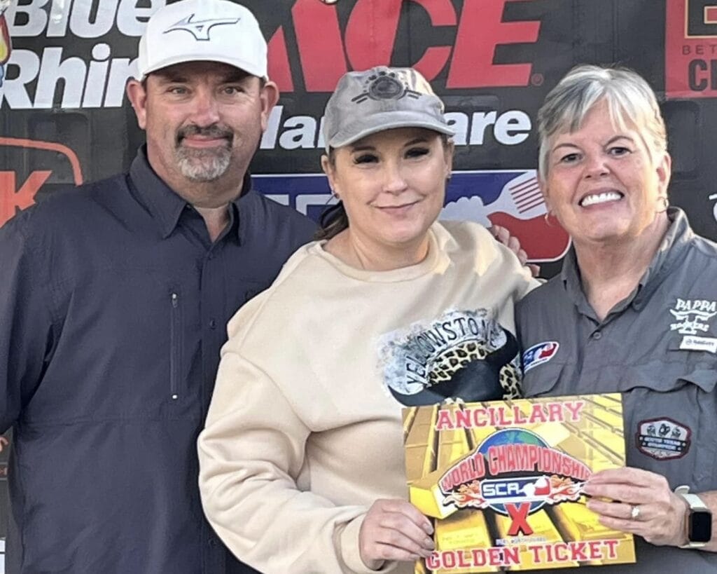 STS Triumphs with 22 Top-Ten Calls and Golden Tickets at Texas Steaknado State Championship 10 Golden Ticket handed down to Kimberly Wolfe from Renee Rodriguez