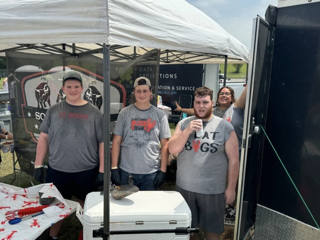 A Flavorful Partnership: STS and Data Projections at the Big Crawfish Bash 19 Volunteers